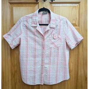 Company Collection Women's Shirt No SIZE Button-Down Front Fabric Plaid Top
